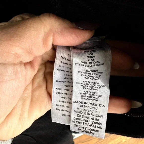 Good American Black Short Sleeve Jumpsuit Size Medium NWT - Picture 10 of 10